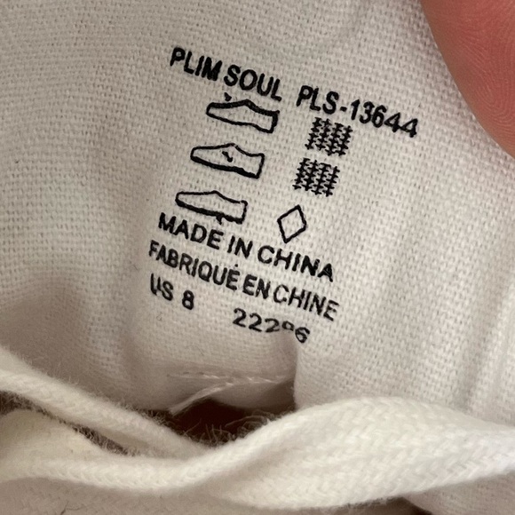 Taos Womens Footwear White Plim Soul Canvas Sneakers size 8 - Picture 9 of 11